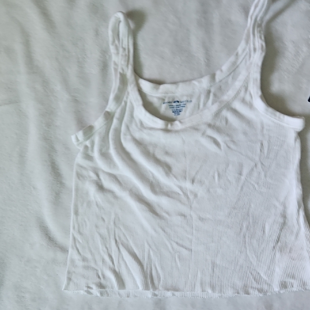 Brandy Melville White Fitted Crop Camisole - One Size - Picture 5 of 7